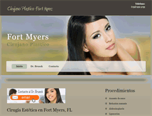 Tablet Screenshot of cirujanoplasticofortmyers.com